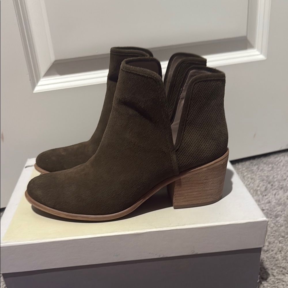 Olive Suede Shoes